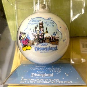 Disney glass ornament